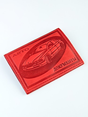 YW Обложка на автодокументы (КРС/нат. кожа) 