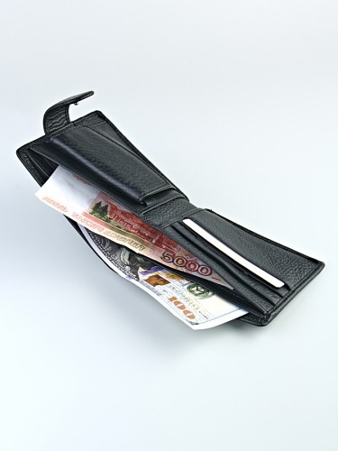 YK  Портмоне мужское "Barez 001-208-0611" б/н (нат. кожа) 