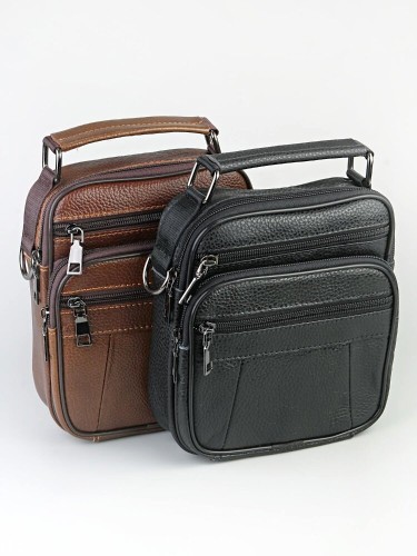 Сумка мужская "105" (мал./нат. кожа)